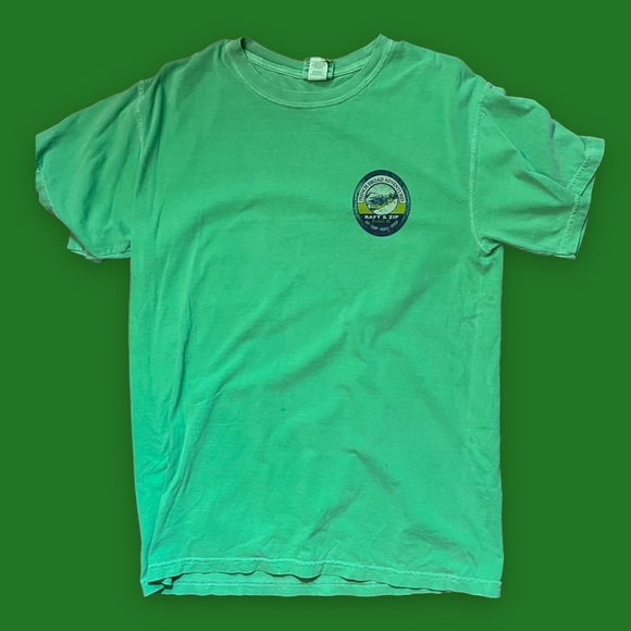 French Broad Adventures Raft & Zip Marshall, NC Eat, Sleep, Paddle, Repeat Tee. - Picture 1 of 5